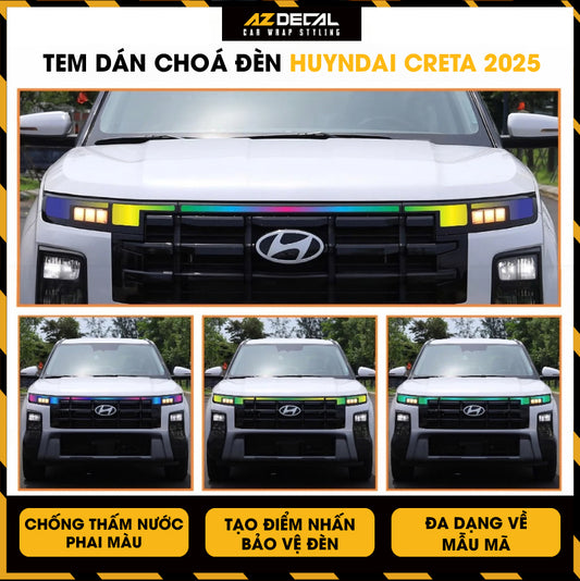 Tem Dán Chóa Đèn Hyundai Creta 2025