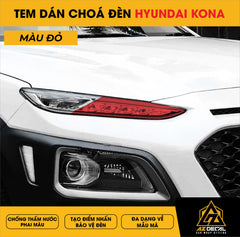 Tem Dán Chóa Đèn Hyundai Kona