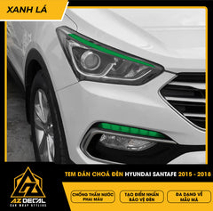 Tem Dán Chóa Đèn Hyundai Santafe 2015-2018