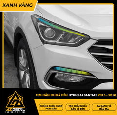 Tem Dán Chóa Đèn Hyundai Santafe 2015-2018