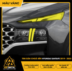 Tem Dán Chóa Đèn Hyundai Santafe 2019-2023