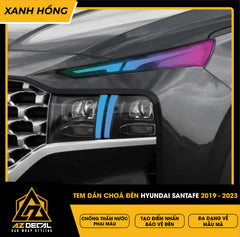 Tem Dán Chóa Đèn Hyundai Santafe 2019-2023