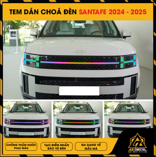 Tem Dán Chóa Đèn Hyundai Santafe 2024-2025