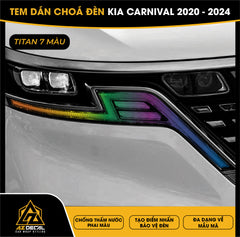 Tem Dán Chóa Đèn Kia Carnival 2020-2024