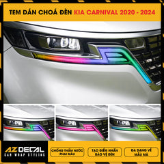 Tem Dán Chóa Đèn Kia Carnival 2020-2024