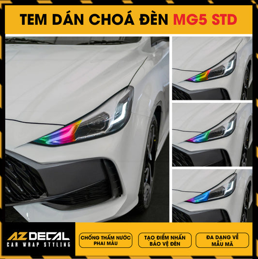 Tem Dán Chóa Đèn MG5 STD
