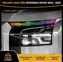 Tem Dán Chóa Đèn Mitsubishi Triton 2024-2025