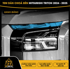 Tem Dán Chóa Đèn Mitsubishi Triton 2024-2025