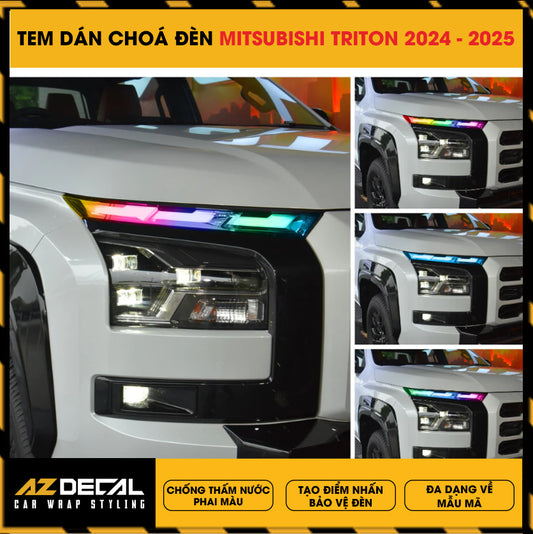Tem Dán Chóa Đèn Mitsubishi Triton 2024-2025