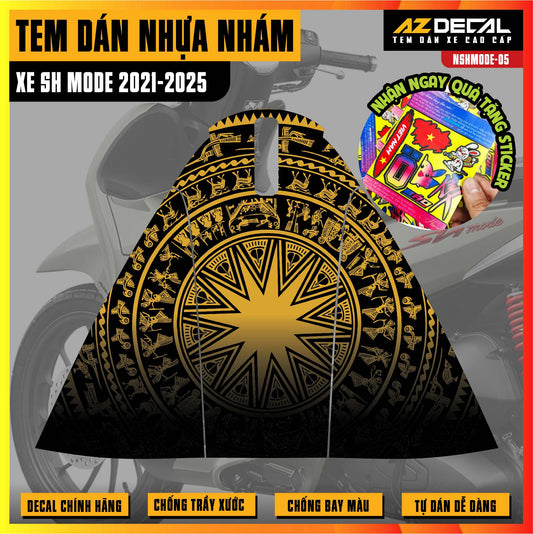 Tem nhựa nhám xe SH Mode - NSHMODE05