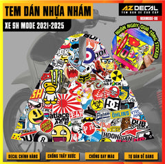 Tem nhựa nhám xe SH Mode - NSHMODE06