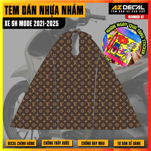 Tem nhựa nhám xe SH Mode - NSHMODE07