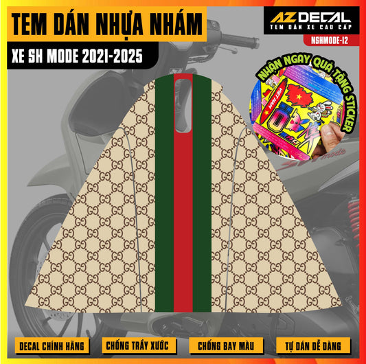 Tem nhựa nhám xe SH Mode - NSHMODE12