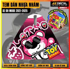 Tem nhựa nhám xe SH Mode - NSHMODE19