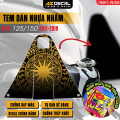 Tem nhựa nhám xe SH 2017-2019 - NSH05