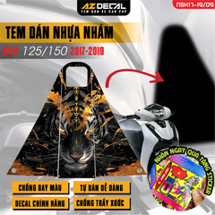 Tem nhựa nhám xe SH 2017-2019 - NSH09