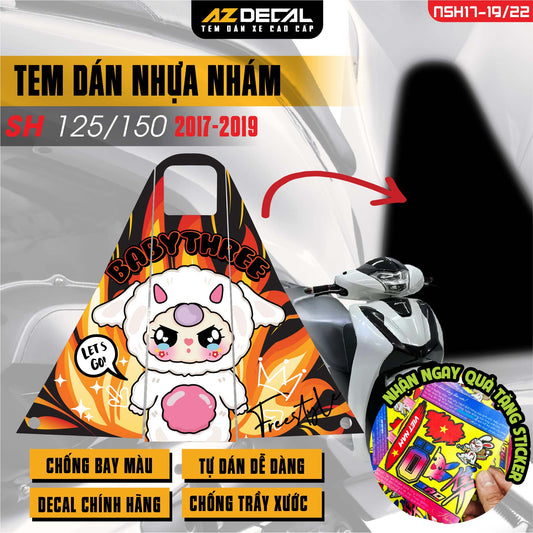 Tem nhựa nhám xe SH 2017-2019 - NSH22