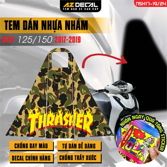 Tem nhựa nhám xe SH 2017-2019 - NSH24