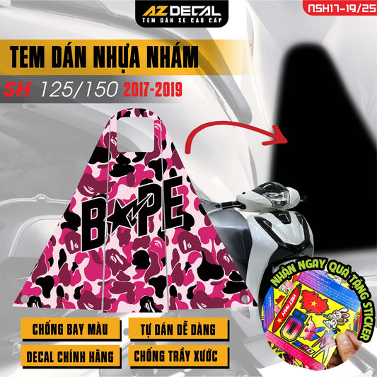 Tem nhựa nhám xe SH 2017-2019 - NSH25