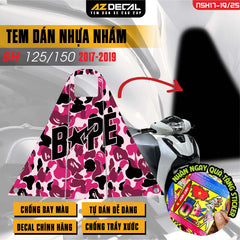 Tem nhựa nhám xe SH 2017-2019 - NSH25