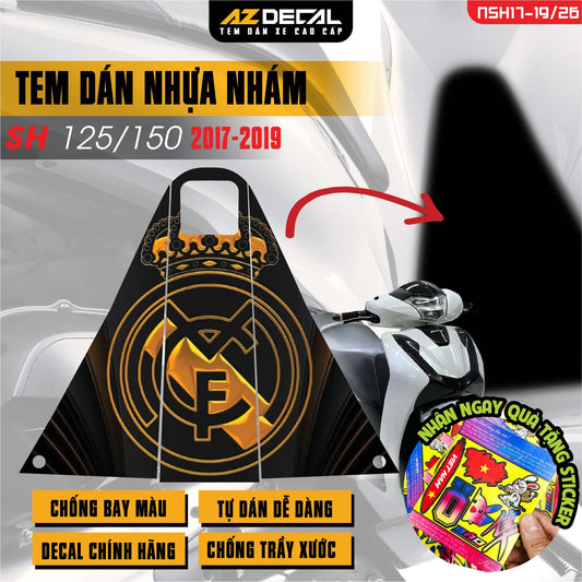 Tem nhựa nhám xe SH 2017-2019 - NSH26