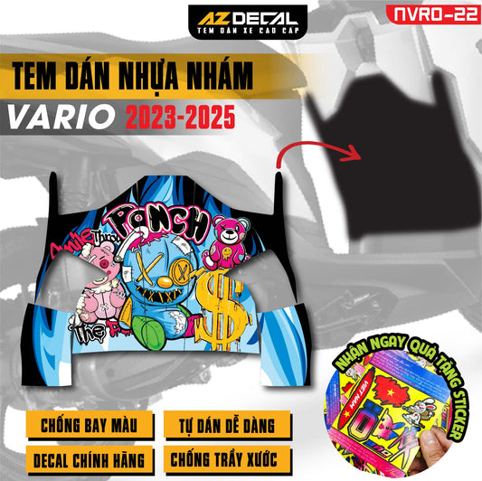 Tem nhựa nhám xe Vario - NVRO22