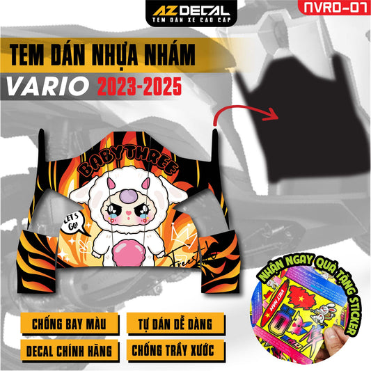 Tem nhựa nhám xe Vario - NVRO07