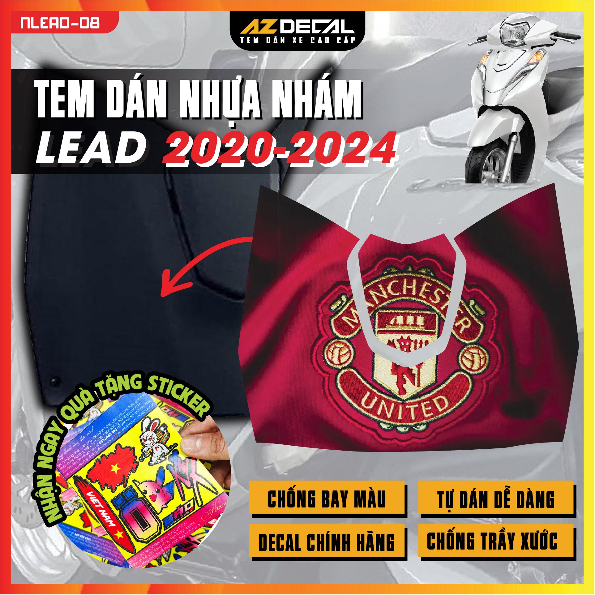 Tem nhựa nhám xe Lead - NLEAD08