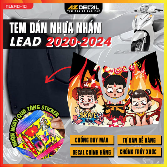 Tem nhựa nhám xe Lead - NLEAD10