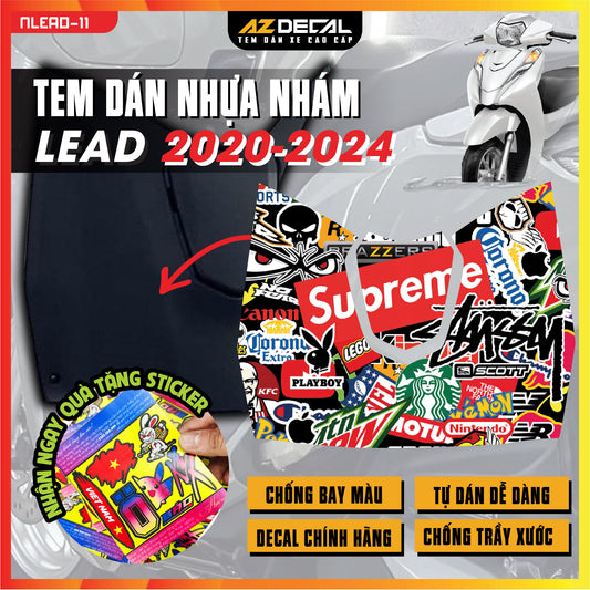 Tem nhựa nhám xe Lead - NLEAD11