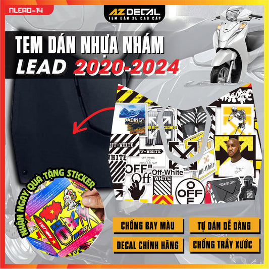 Tem nhựa nhám xe Lead - NLEAD14