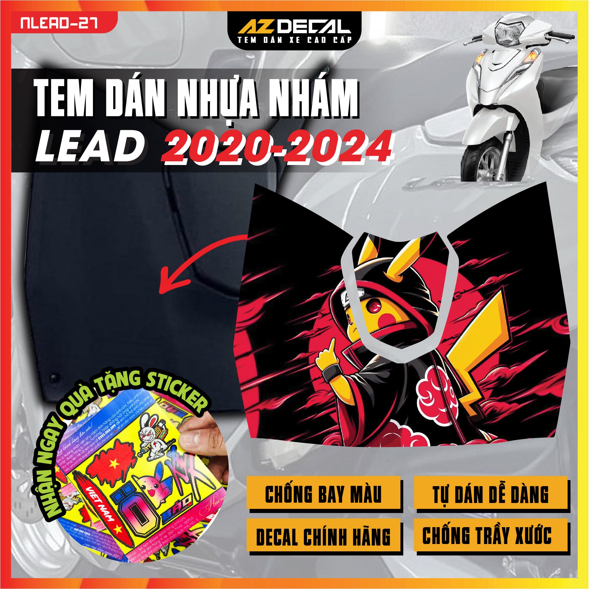 Tem nhựa nhám xe Lead - NLEAD27