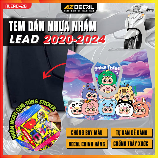 Tem nhựa nhám xe Lead - NLEAD28