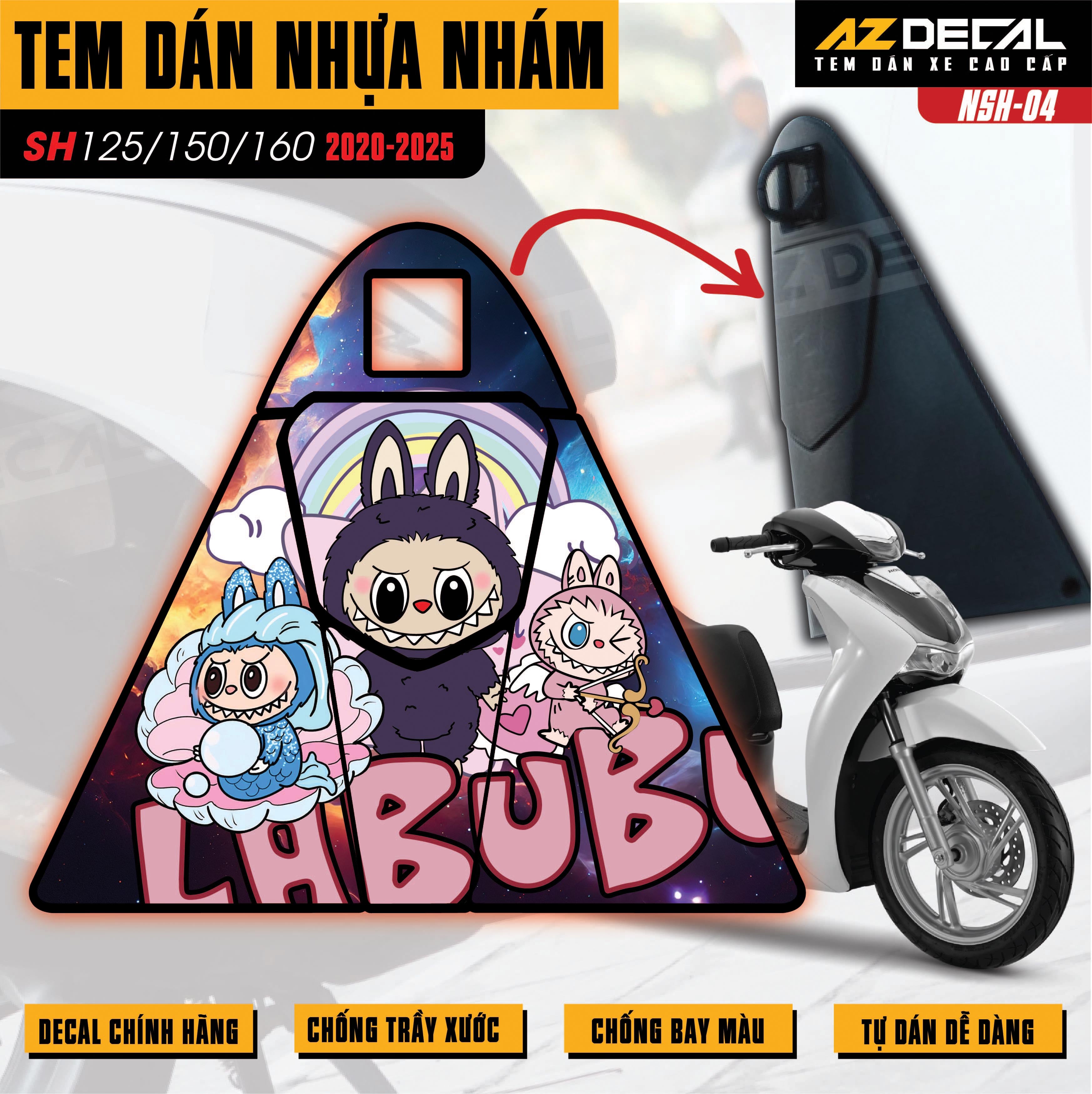 Tem nhựa nhám SH 2020-2025 NSH-04