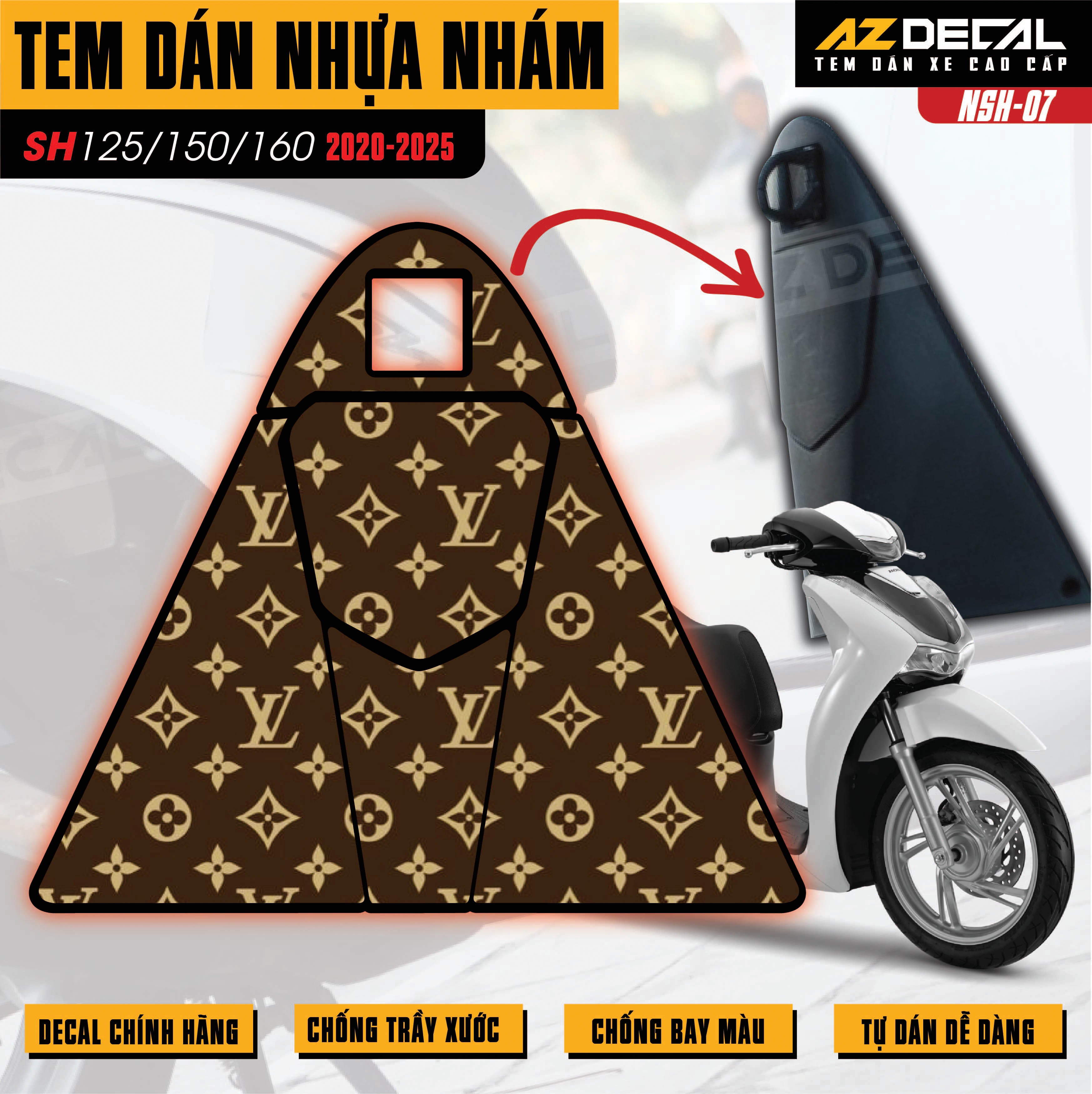 Tem nhựa nhám SH 2020-2025 NSH-07