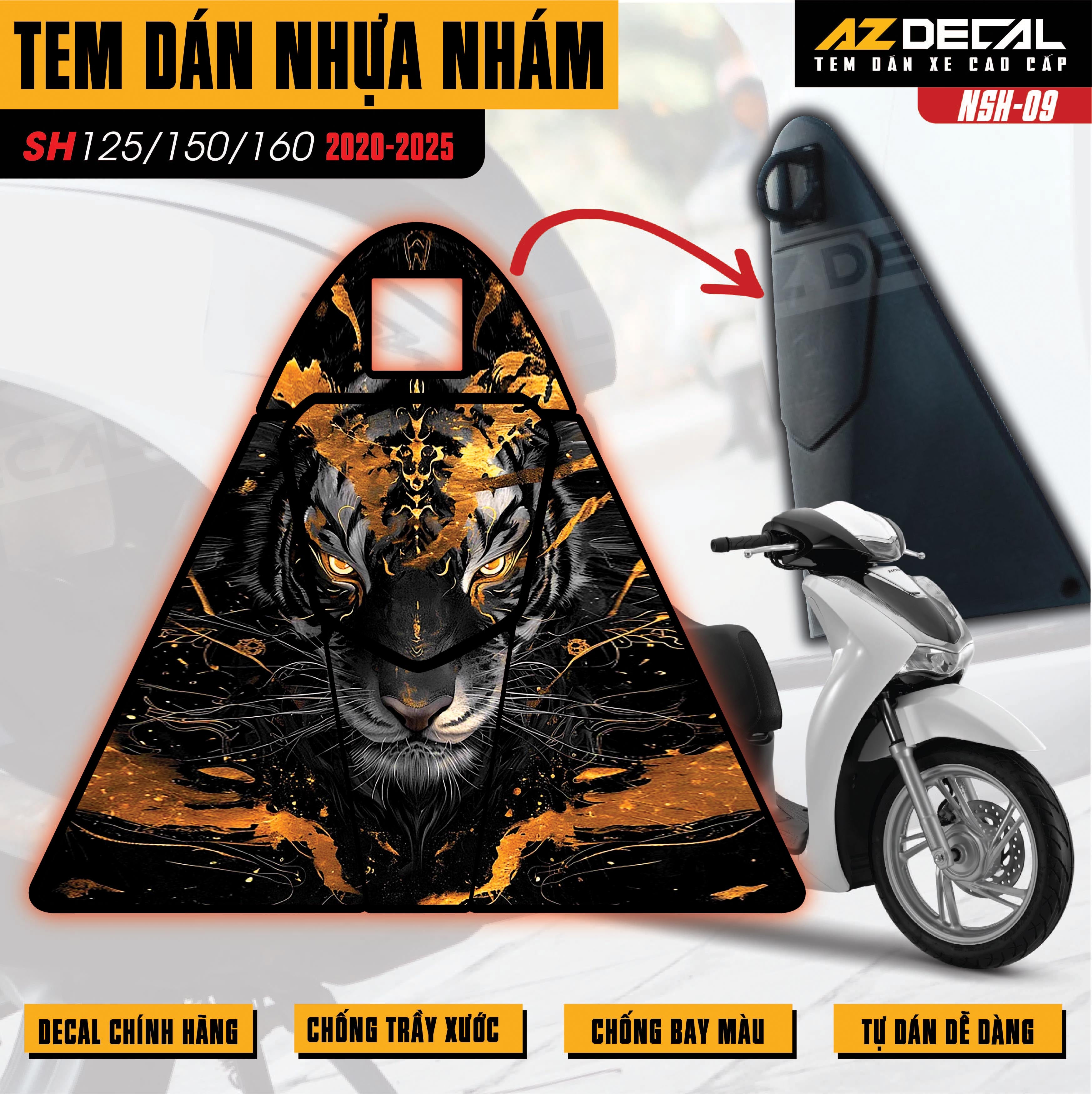 Tem nhựa nhám SH 2020-2025 NSH-09