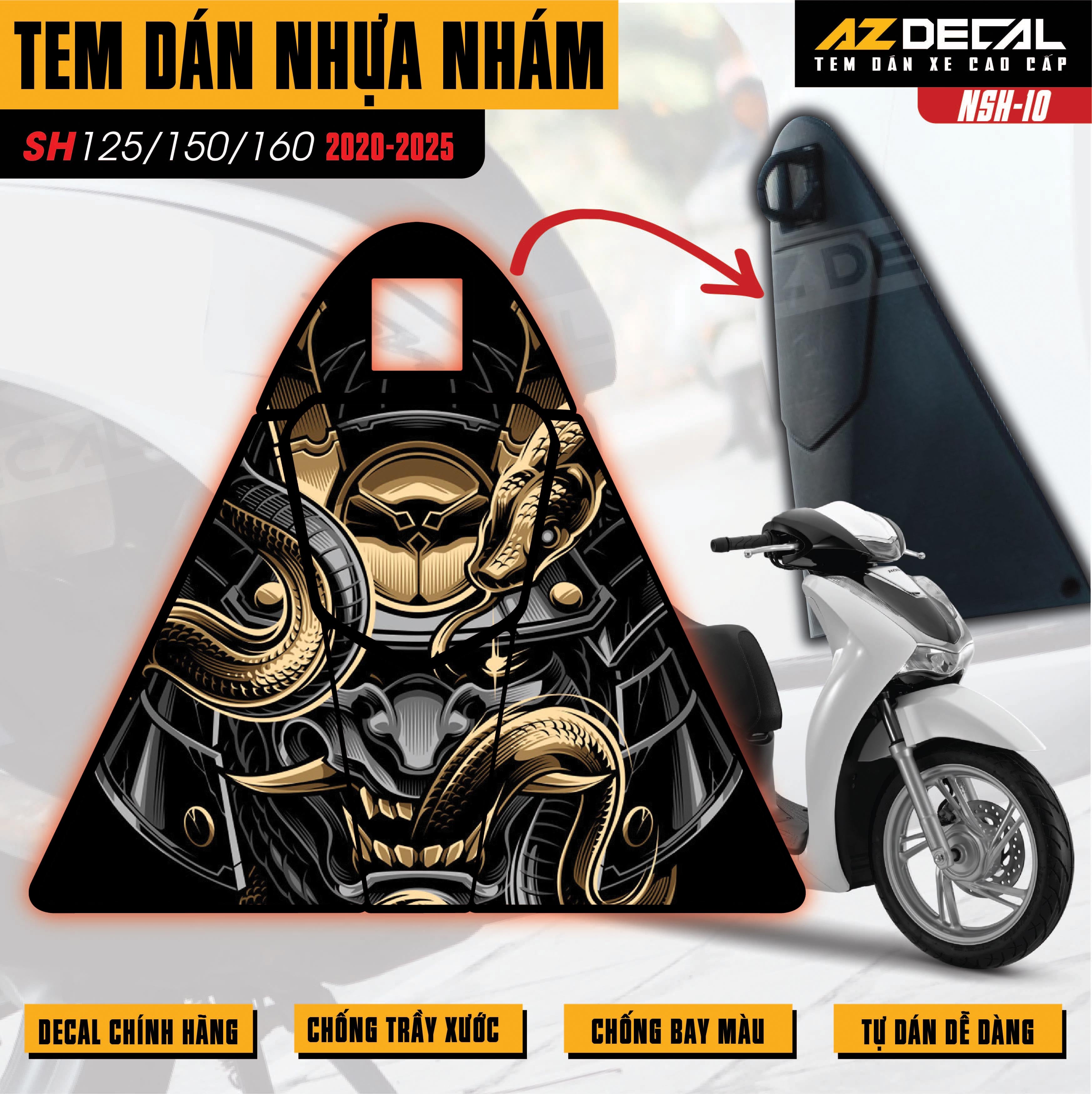 Tem nhựa nhám SH 2020-2025 NSH-010