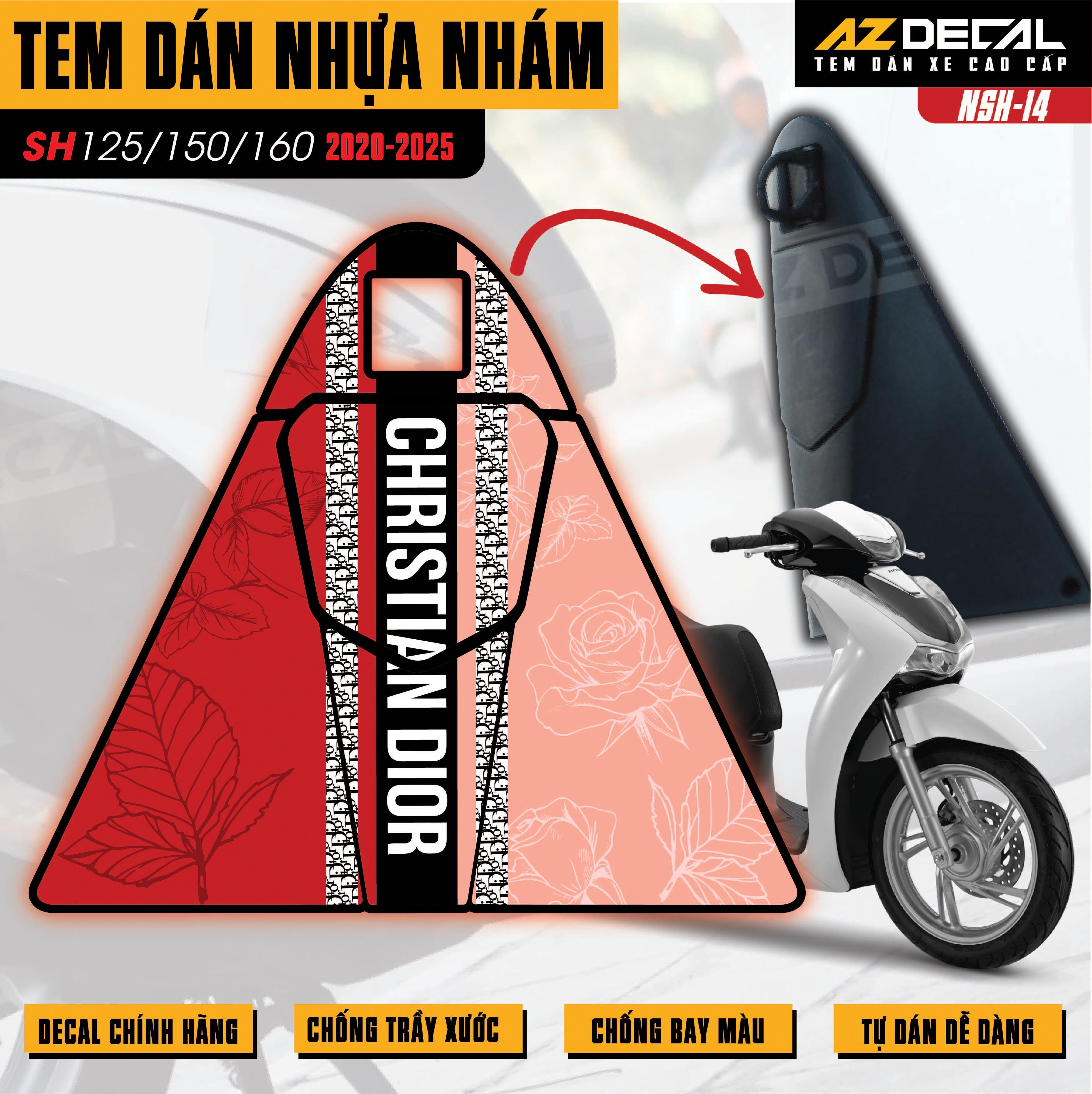 Tem nhựa nhám SH 2020-2025 NSH-14