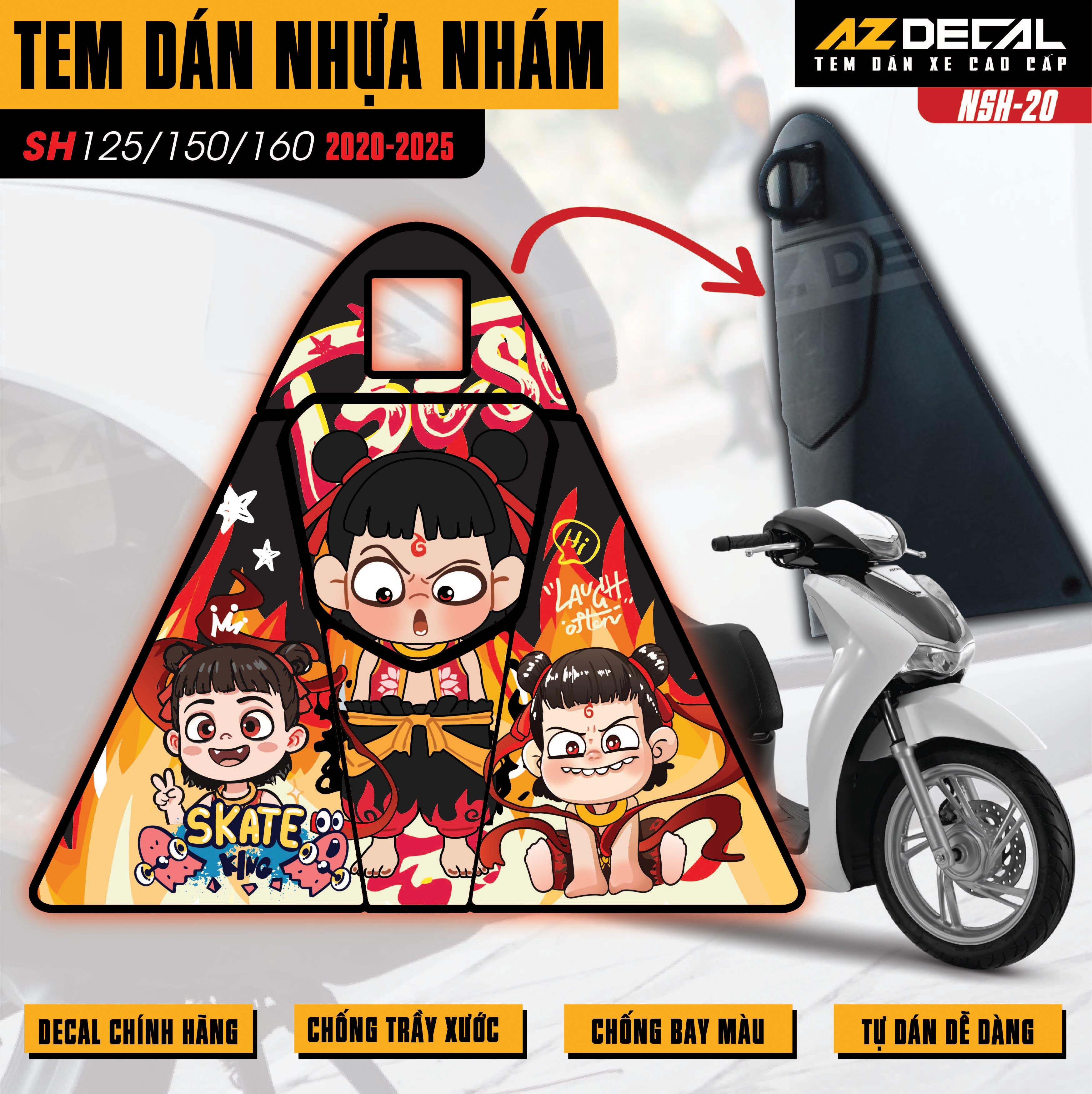 Tem nhựa nhám SH 2020-2025 NSH-20