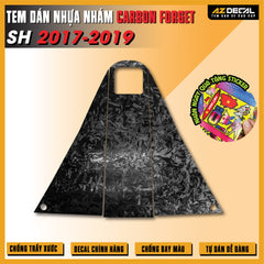 Tem Nhựa Nhám Carbon Forged SH 2017-2019