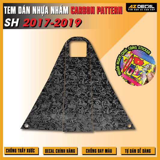 Tem Nhựa Nhám Carbon Parttern SH 2017-2019