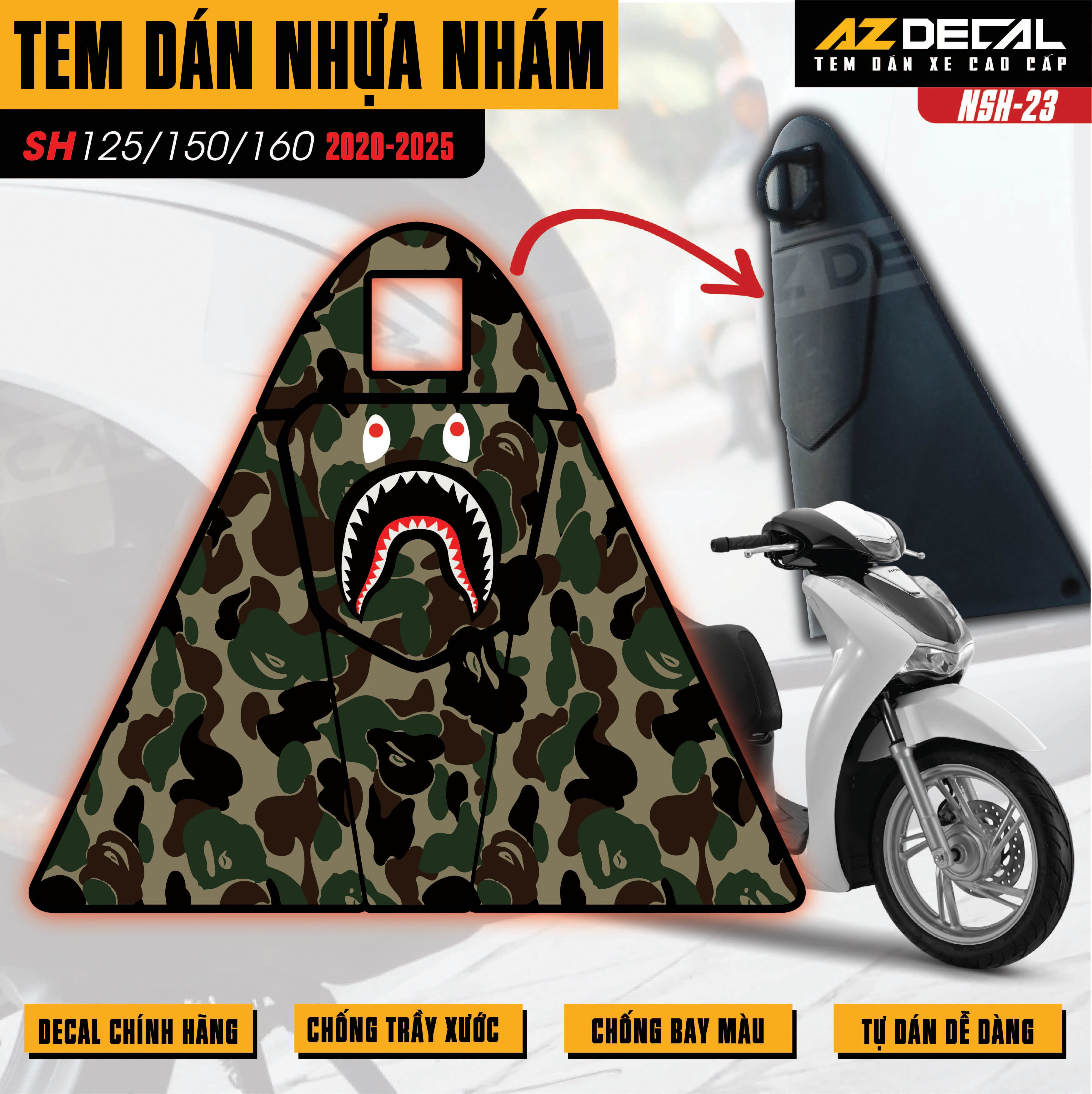 Tem nhựa nhám SH 2020-2025 NSH-23