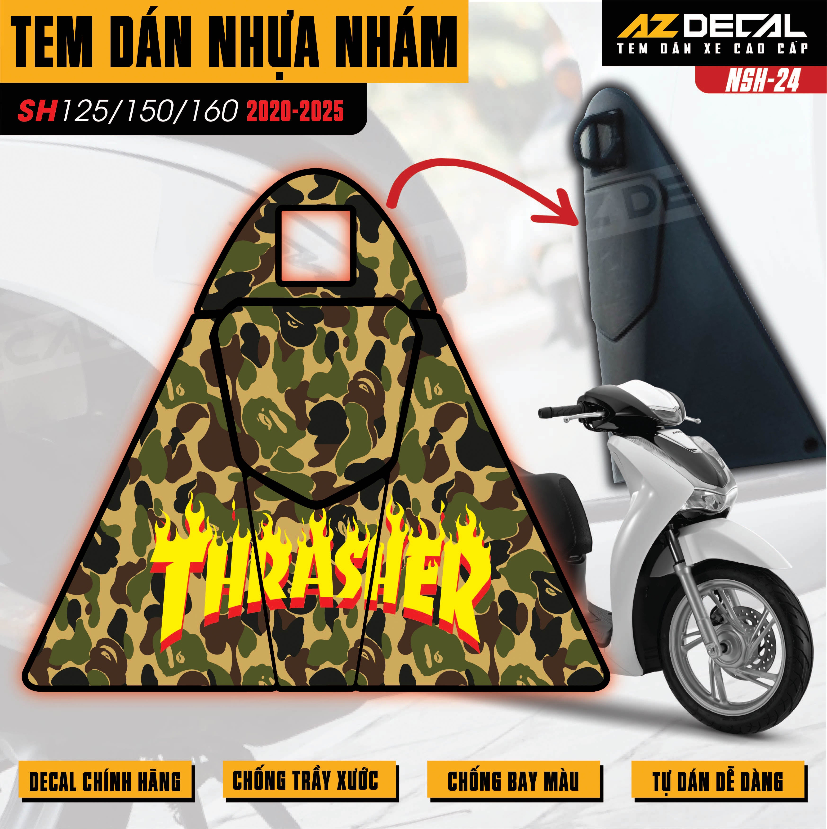 Tem nhựa nhám SH 2020-2025 NSH-24