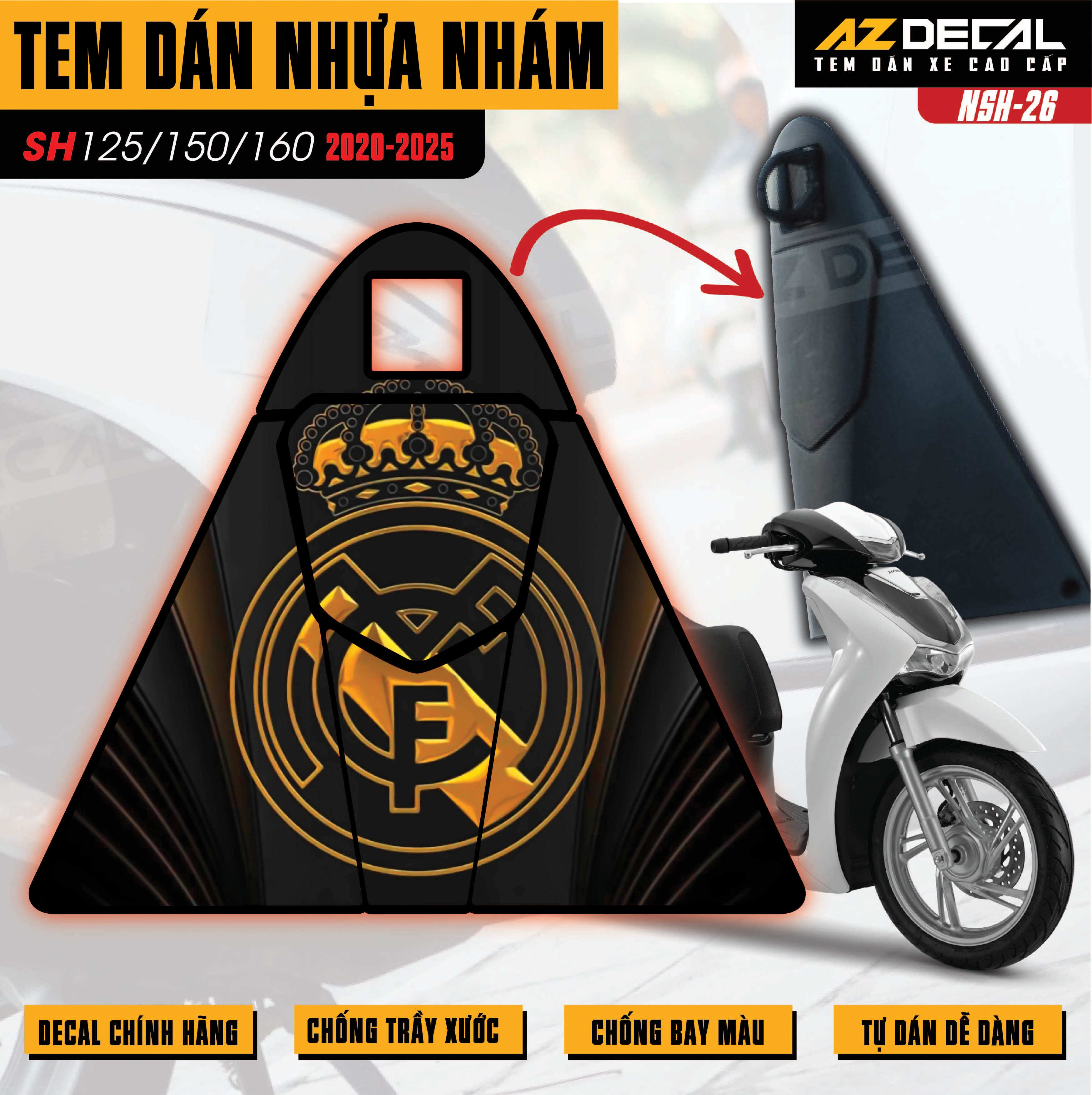 Tem nhựa nhám SH 2020-2025 NSH-26