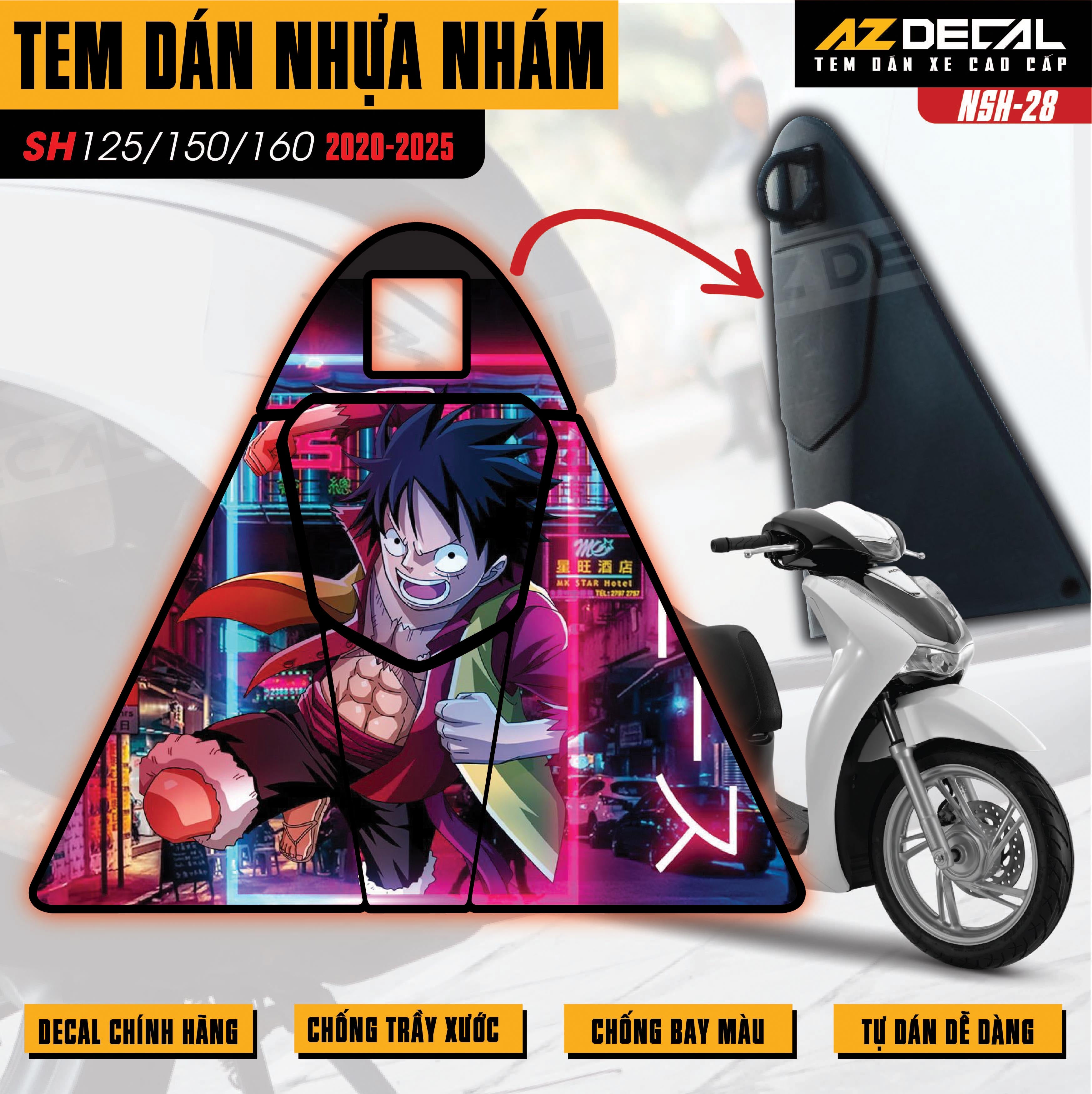 Tem nhựa nhám SH 2020-2025 NSH-28