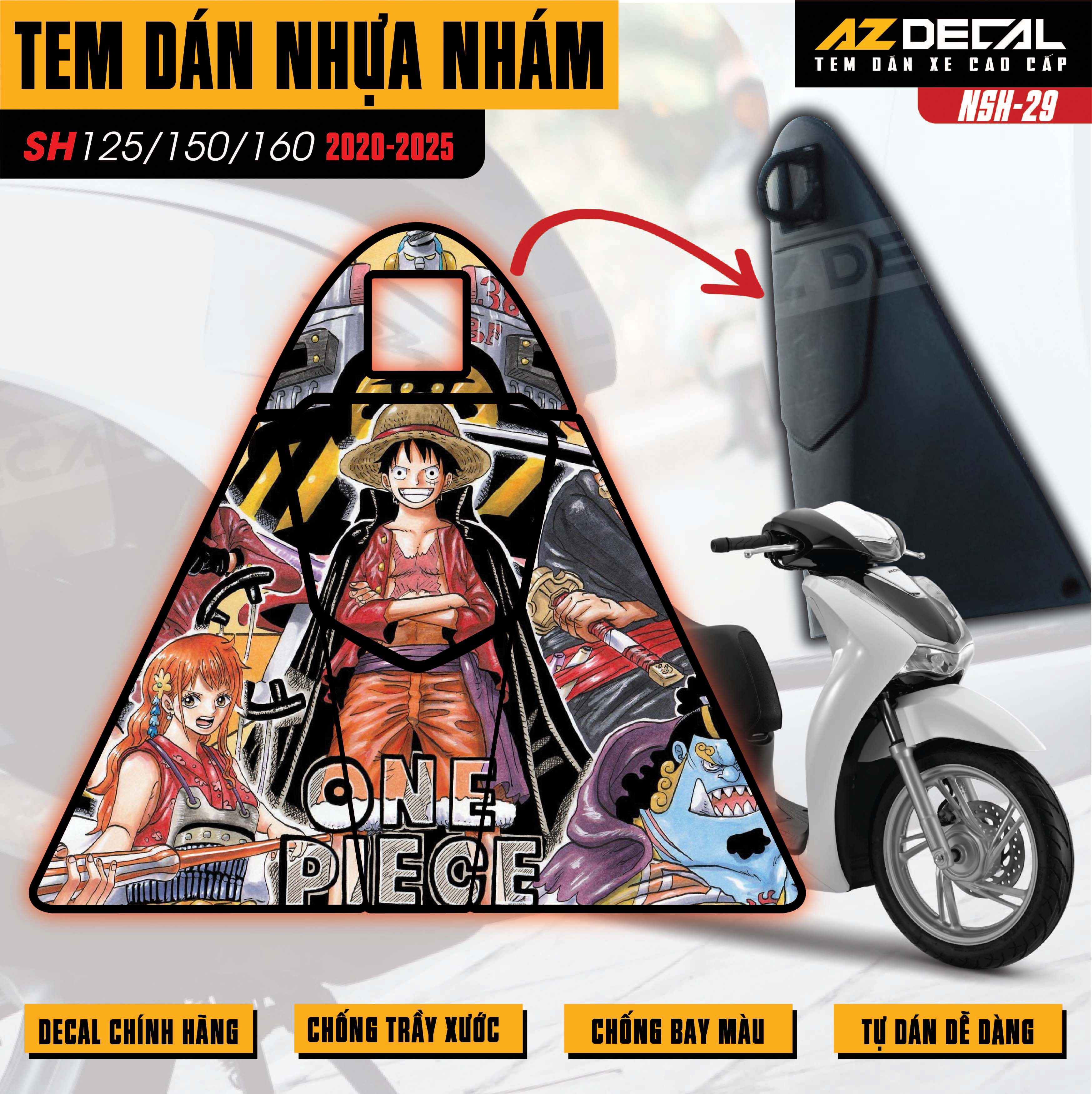 Tem nhựa nhám SH 2020-2025 NSH-29