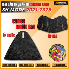 Tem Nhựa Nhám Carbon Camo SH Mode 2021-2025