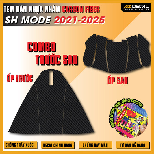 Tem Nhựa Nhám Carbon Fiber SH Mode 2021-2025