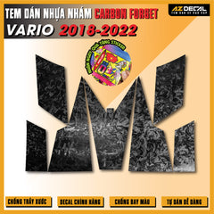 Tem Nhựa Nhám Carbon Forged Vario 2018-2022
