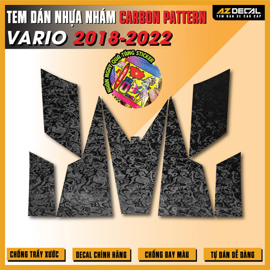 Tem Nhựa Nhám Carbon Pattern Vario 2018-2022